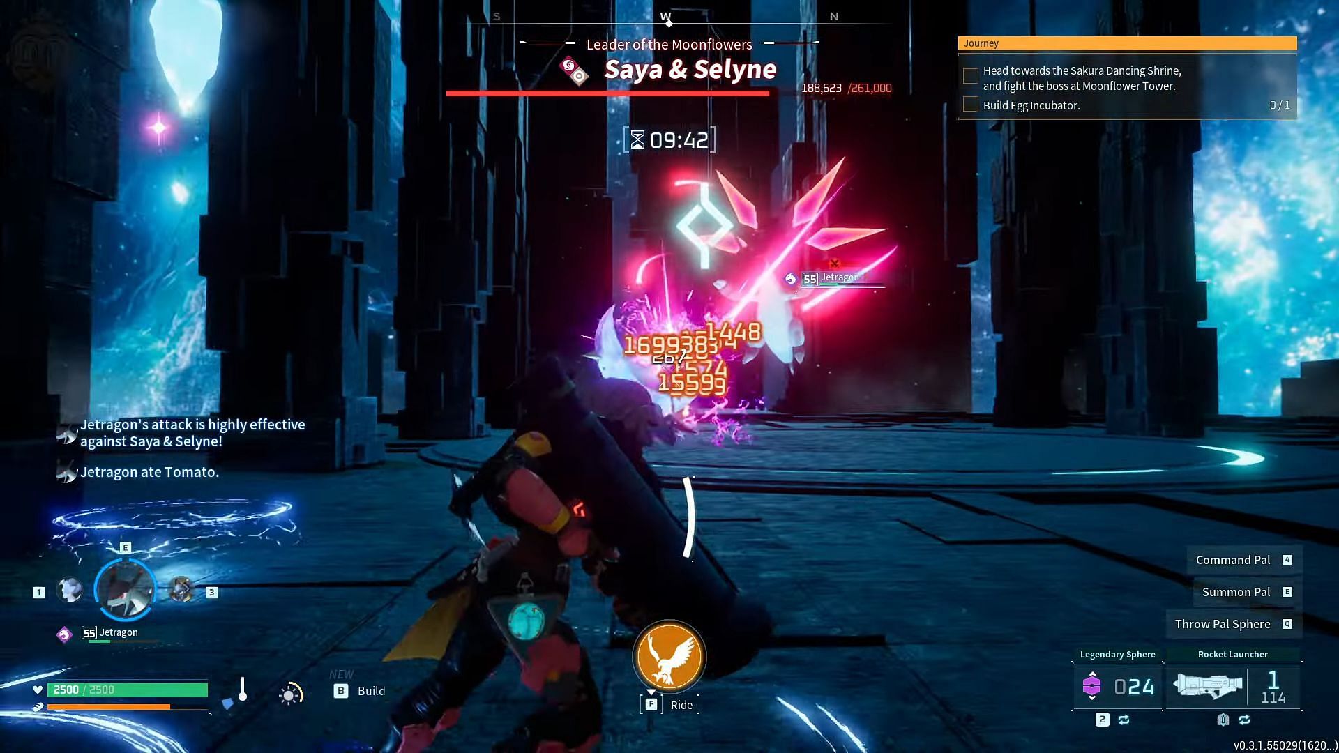 Dodge the boss duo's attacks to effectively win this fight (Image via Pocketpair, Inc. || MonkeyKingHero on YouTube)